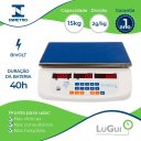 Ver imagem 2 de Balança Comercial Digital Dupla Escala 6/15kg 2/5g Bateria