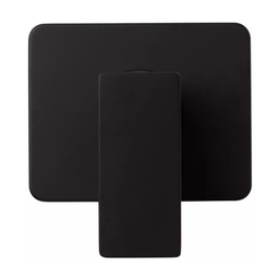 Acabamento para Registro Chuveiro Ducha Monocomando Padrão Base Docol Preto Fosco Metal Premium Pmx - 1