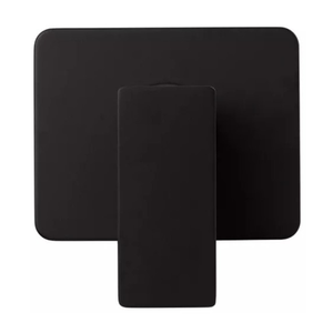 Acabamento para Registro Chuveiro Ducha Monocomando Padrão Base Docol Preto Fosco Metal Premium Pmx