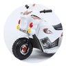 Moto Infantil Elétrica Branca com Baú Sons de Sirene Policia e Bateria Recarregável 6v Zippy - 5