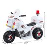Moto Infantil Elétrica Branca com Baú Sons de Sirene Policia e Bateria Recarregável 6v Zippy - 6