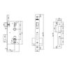 Fechadura Chess Externa Roseta Quadrada Cromado 40mm Arouca Chess Cromada Externa - 3