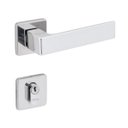 Ver imagem 1 de Fechadura Chess Externa Roseta Quadrada Cromado 40mm Arouca Chess Cromada Externa