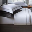 Ver imagem 2 de Jogo de Cama Casal 300 Fios Bordado Monaco - Linha k Branco/Cinza