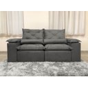 Ver imagem 4 de Sofá Retrátil e Reclinável 2,00m em Tecido Veludão C/ Pillow Nos Braços Athenas - Montagem Inclusa:c