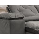 Ver imagem 5 de Sofá Retrátil e Reclinável 2,00m em Tecido Veludão C/ Pillow Nos Braços Athenas - Montagem Inclusa:c