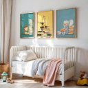 Ver imagem 4 de Kit 3 Quadros Decorativos Infantil - Leitores da Selva NO2 - 30x40 - Moldura Madeira