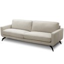 Ver imagem 1 de Sofá 3 Lugares para Sala de Estar Living Industrial 270cm Trento L06 Couro Off White - Lyam Decor