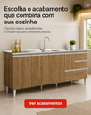Ver imagem 4 de Balcão para Pia de Cozinha 1,50 Mt Maceio com Gavetão Castanho