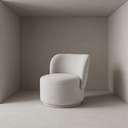 Ver imagem 7 de Kit 2 Poltronas Lia Compacta Orgânica Bouclé Moderna Confortável Sala Espera Recepção Consultório Ha