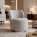 Ver mais imagens de Kit 2 Poltronas Lia Compacta Orgânica Bouclé Moderna Confortável Sala Espera Recepção Consultório Ha