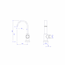 Ver imagem 2 de Torneira de Mesa Polo Bica Alta para Lavatório Gold - Deca Deca Metais