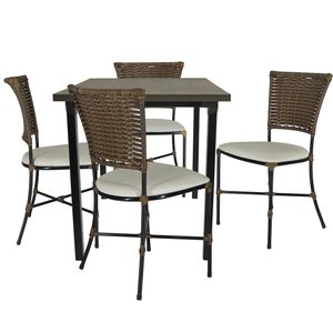 4 Cadeiras Gramado Jantar Mesa Jogo De Área Jardim Móveis Interno e Externo Em Fibra Sintética.