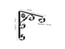 Ver imagem 2 de Mfo2525 Mao Francesa Colonial 25cm. Suporte com Design Colonial em L de Aço Carbono com - Branco
