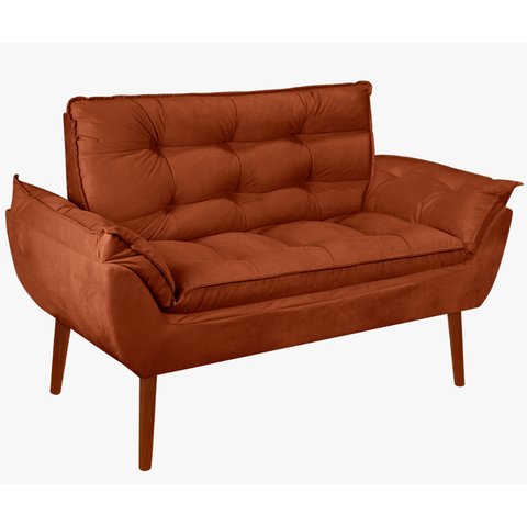 Kit 01 Namoradeira Opala 02 Lugares Decorativa Suede