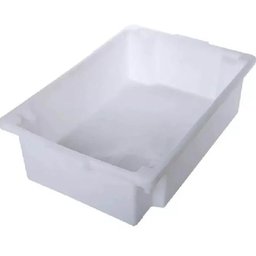 Kit 12 Caixas Restaurante Açougue 56x34cm Empilhável de Plástico com Tampa 15l Organizadora - 5