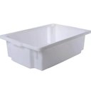 Ver imagem 2 de Kit 12 Caixas Restaurante Açougue 56x34cm Empilhável de Plástico com Tampa 15l Organizadora