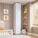 Ver imagem 1 de Guarda-Roupa Planejado 1 Porta 3 Gavetas Wave Casatema MadeiraOriginals Branco