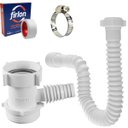 Ver imagem 1 de Adaptador para Máquina de Lavar Louça + Sifão Sanfonado Universal + Abraçadeira 1" + Fita Veda Rosca