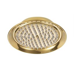 Ducha Chuveiro Redondo Retro Inox 20cm Coari Pingoo.casa - Dourado - 4