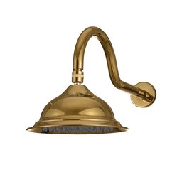 Ducha Chuveiro Redondo Retro Inox 20cm Coari Pingoo.casa - Dourado - 1