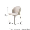 Ver imagem 3 de Kit Sala de Jantar Mesa Barcelona e 4 Cadeiras Aurora:135x135