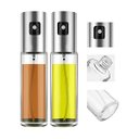 Ver imagem 1 de Kit 2 Pulverizador de Óleo Azeite e Vinagre de Aço Inoxidável Spray Culinário Borrifador de 100ml