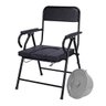 Cadeira Assento Sanitario Vaso Banheiro Idoso Pcd Deficiente Pinico Cadeirante Dobravel Confortavel  - 5