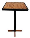 Ver imagem 4 de Mesa Bistrô Europa em Madeira Demolição e Estrutura Metálica - Elegância para Ambientes Modernos