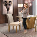 Ver mais imagens de Kit 2 Cadeiras Estofadas Espanha Espresso Móveis