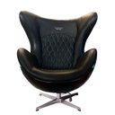 Ver imagem 6 de Kit 2 Poltronas Decorativas Egg Chair AMG One Cinza/Preto - Gran Belo