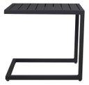 Ver imagem 1 de Mesa de Canto Lateral Bella Ripada em Aluminio Preto