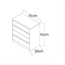 Ver imagem 3 de Cômoda 4 Gavetas com Espelho