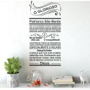 Ver imagem 1 de Adesivo de Parede Decorativo Oração São Bento
