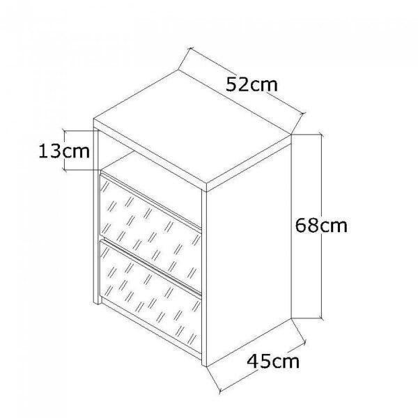 Mesa de Cabeceira Espelhado 2 Gavetas 807E  - 3