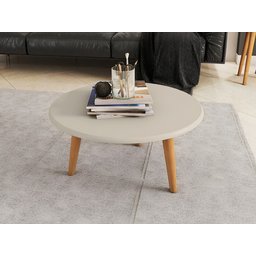 Mesa de Centro e Sala de Estar Offwhite - Móveis Bechara - Offwhite - 2