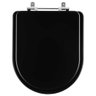 Assento Sanitário Laqueado San Remo Preto para Bacia Hervy - 1