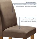 Ver imagem 7 de Conjunto Sala de Jantar Mesa Tampo de Vidro 6 Cadeiras Espanha Yescasa