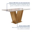 Ver imagem 2 de Conjunto Sala de Jantar Mesa Tampo de Vidro 6 Cadeiras Espanha Yescasa