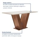 Ver imagem 4 de Conjunto Sala de Jantar Mesa Tampo de Vidro 6 Cadeiras Espanha Yescasa