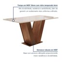 Ver imagem 4 de Conjunto Sala de Jantar Mesa Tampo de Vidro 6 Cadeiras Espanha Yescasa