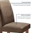 Ver mais imagens de Conjunto Sala de Jantar Mesa Tampo de Vidro 6 Cadeiras Espanha Yescasa