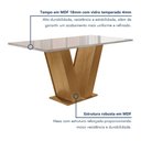 Ver imagem 3 de Conjunto Sala de Jantar Mesa Tampo de Vidro 6 Cadeiras Espanha Yescasa