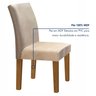 Conjunto Sala de Jantar Mesa Tampo de Vidro 6 Cadeiras Espanha Yescasa - 5