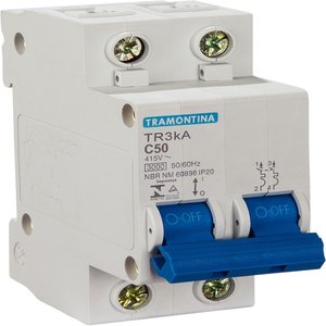 Disjuntor 2p 50a Curva C Tramontina