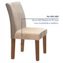 Ver imagem 5 de Conjunto Sala de Jantar Mesa Tampo de Vidro 6 Cadeiras Espanha Yescasa