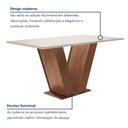 Ver imagem 4 de Conjunto Sala de Jantar Mesa Tampo de Vidro 6 Cadeiras Espanha Yescasa