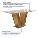 Ver imagem 4 de Conjunto Sala de Jantar Mesa Tampo de Vidro 4 Cadeiras Espanha Yescasa
