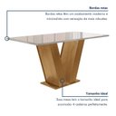 Ver imagem 5 de Conjunto Sala de Jantar Mesa Tampo de Vidro 4 Cadeiras Espanha Yescasa