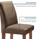 Ver mais imagens de Conjunto Sala de Jantar Mesa Tampo de Vidro 4 Cadeiras Espanha Yescasa